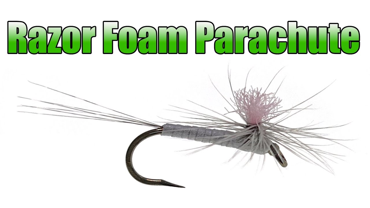 Инструкция по вязанию сухой мушки Razor Foam Parachute с корпусом из пенопласта.