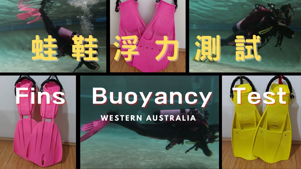 蛙鞋浮力測試  正浮力 中性浮力 負浮力 如何分辨?  Fins BuoyancyTest-  Positive buoyancy Neutral buoyancy Negative buoyancy