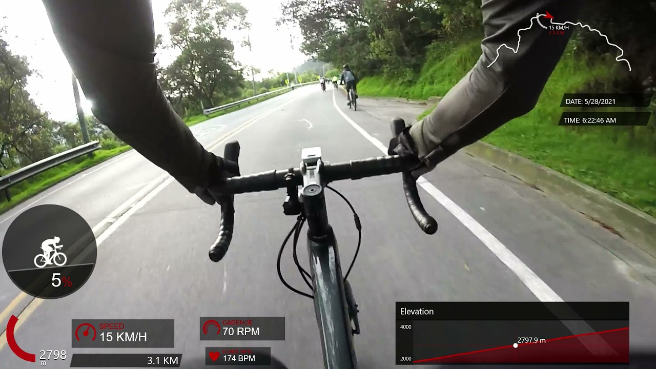 Ciclismo - Ascenso al Alto de Patios con Telemetria. (Belisario-Patios 23'00