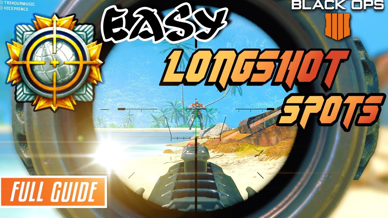 FULL GUIDE on the BEST LONGSHOT SPOTS On EVERY MAP In Black Ops 4! (BO4 HOW get more easy longshots)