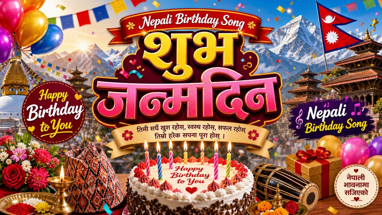 शुभ जन्मदिन (Subha Janmadin) | Nepali Birthday Song | Happy Birthday to you | Moun Amrit x AI Collab