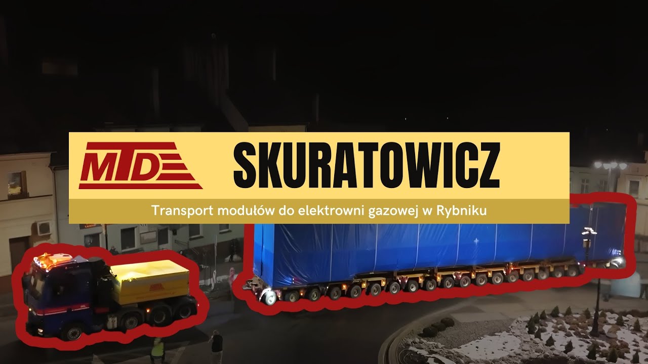 300-tonowe kolosy na polskich drogach &ndash; niezwykły transport do Elektrowni w Rybniku! #mtd