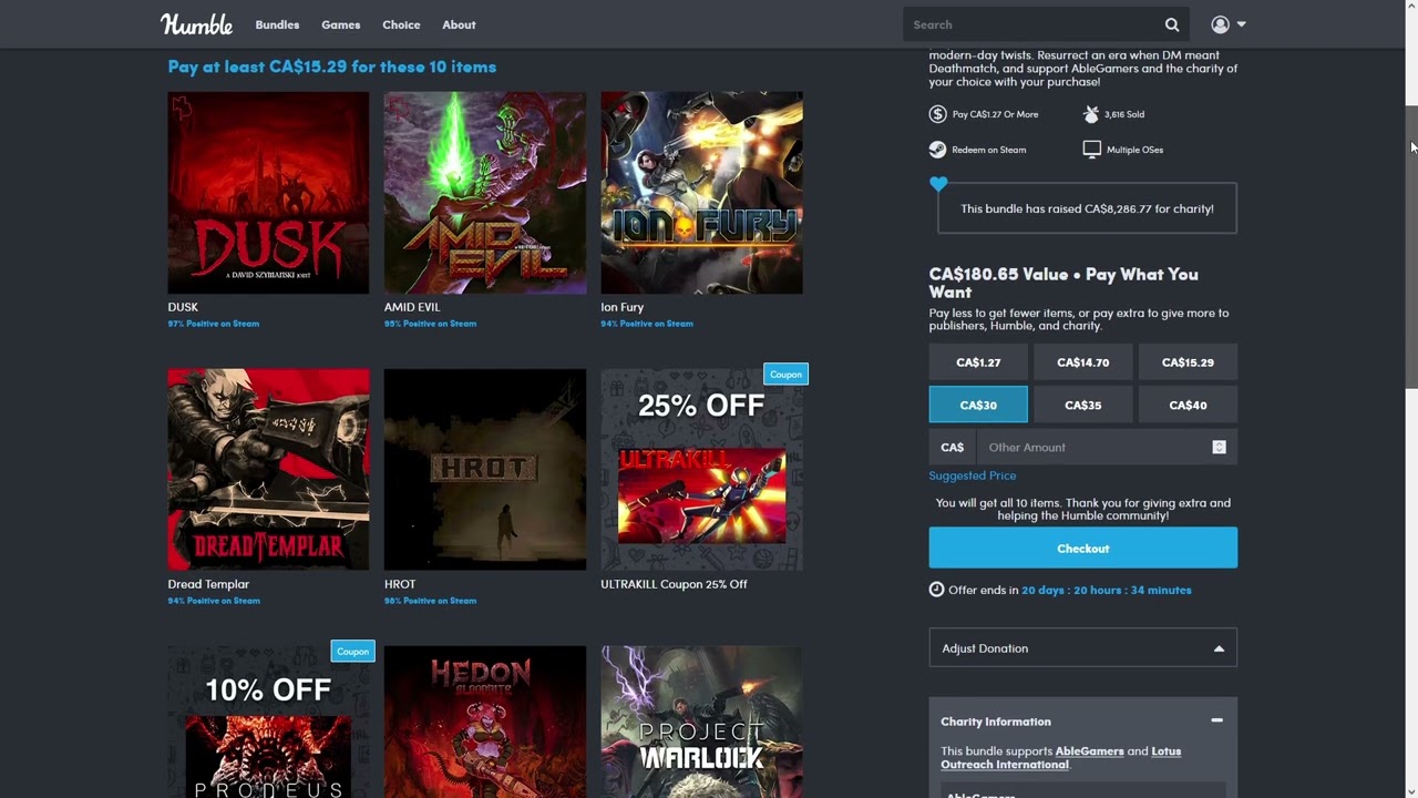 Best Boomer Shooters Humble Bundle