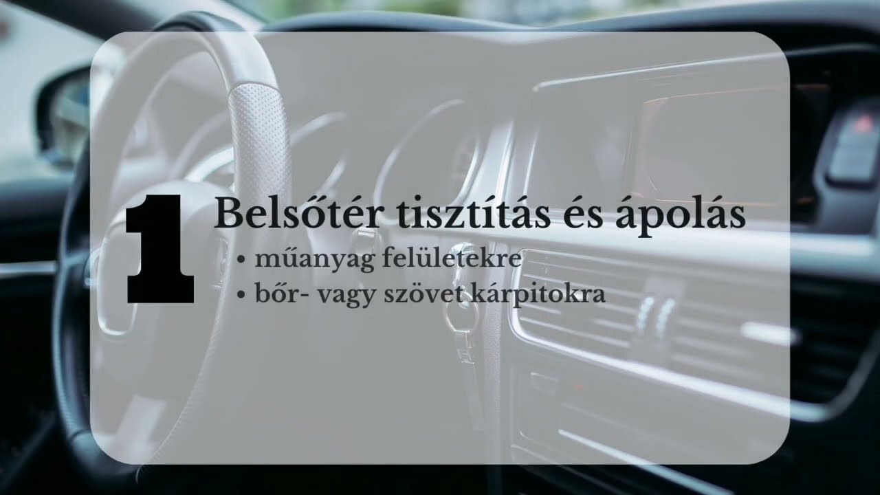 RIWAX ajánlat belsőtér tisztításához, ápolásához