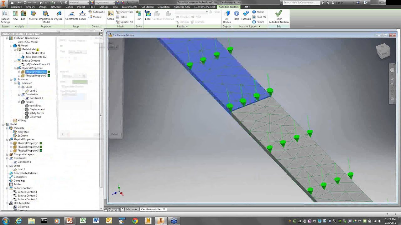 How to get around the most common errors messages in Autodesk Nastran In-CAD