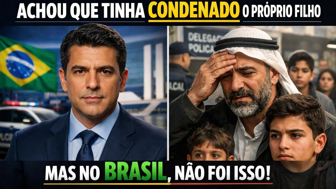 Ao chegar ao BRASIL, um PAI ÁRABE achou que tinha condenado um dos seus 4 FILHOS… Mas NÃO foi isso!