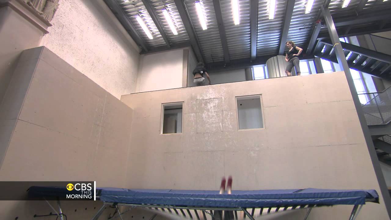 Wall Trampoline pros demonstrate their sport - WEB EXTRA