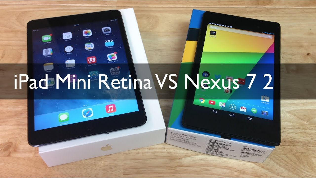 iPad Mini Retina VS Nexus 7 Segunda Generación