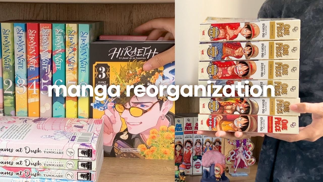 reorganizing my manga collection 📚 | 260+ volumes