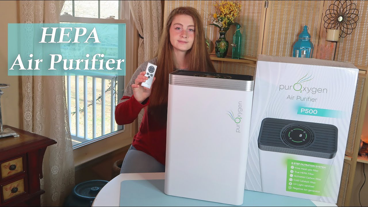 PurOxygen P500 HEPA Air Purifier  🍀UV Sanitizer Ionizer👈