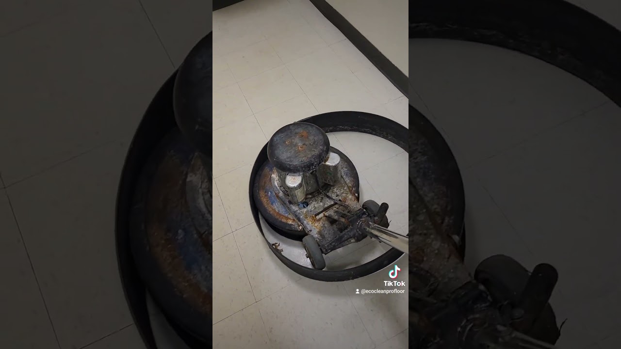 Office Floor Cleaning Pros!  Removing Wear on Office Floors.