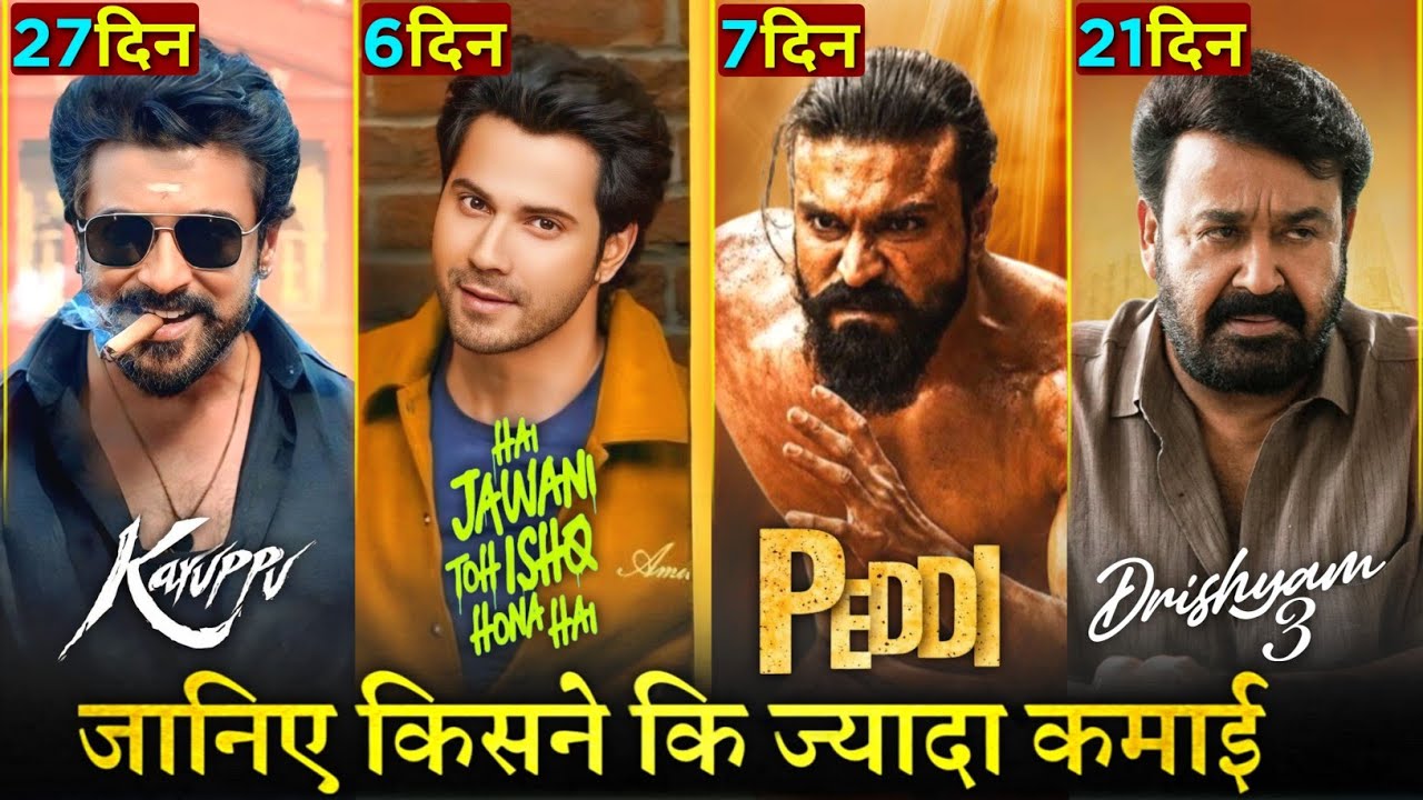 Hai Jawani Toh Ishq Hona Hai Box Office Collection Day 6, Peddi, Karuppu, Drishyam 3