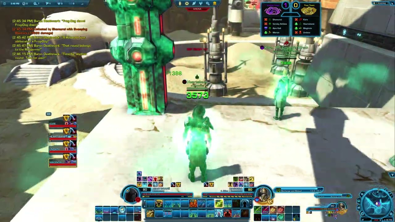 SWTOR Arena 09-02-26 Mercenary (wow that escalated so quickly,....and for what purpose?)