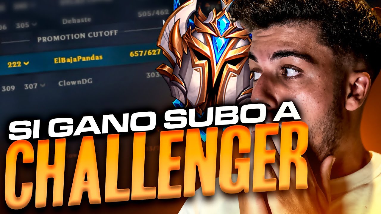¡A UNA PARTIDA de CHALLENGER! ¡Si GANO SUBO! | Werlyb