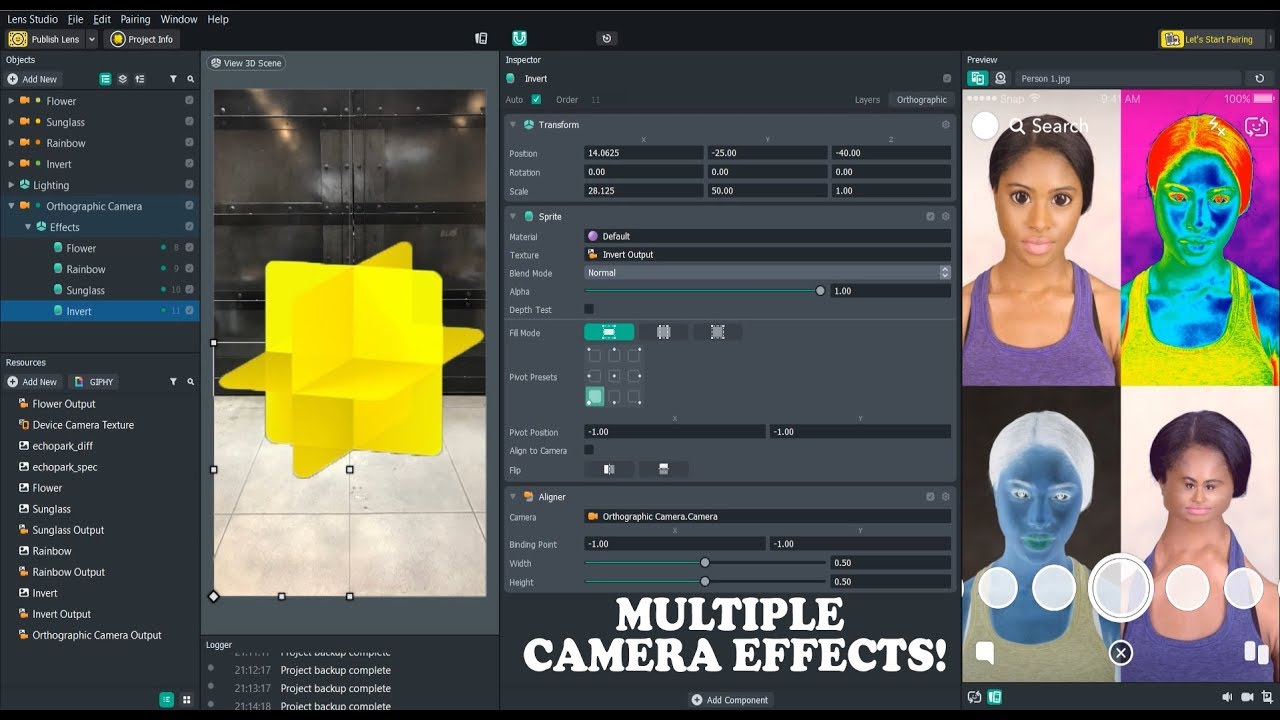 Lens Studio Tutorial: Adding Multiple Camera Outputs for Different Effects