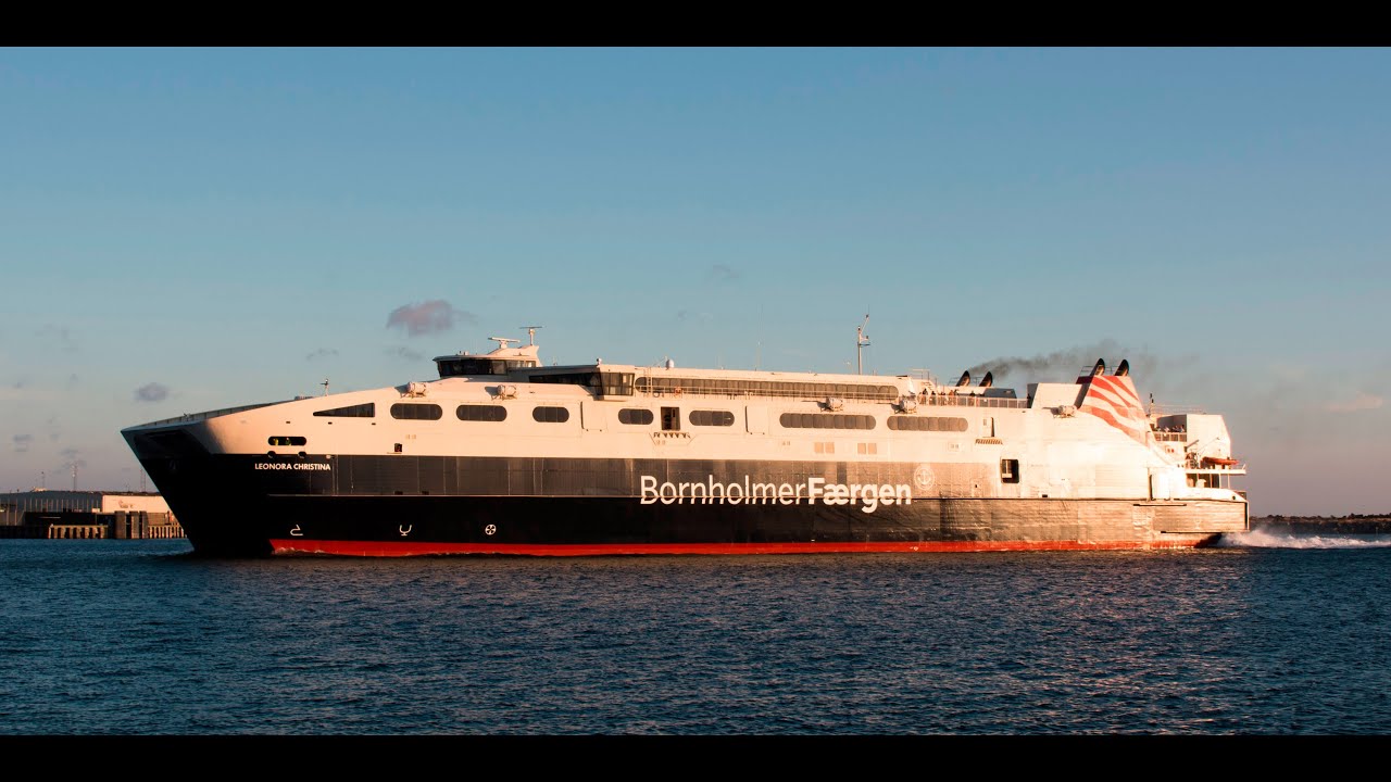 Færgen HSC Leonora Christina i Rønne og Ystad