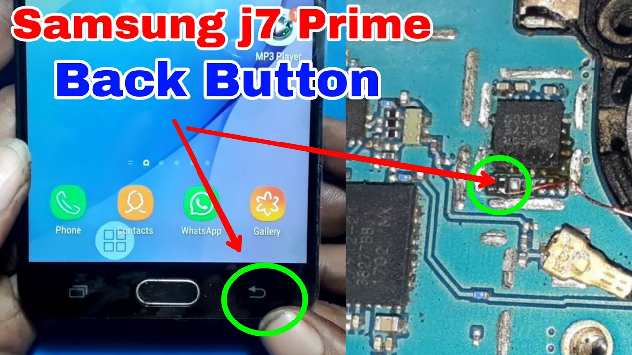 samsung j7 prime back button problem/ Samsung G610F Back Key Not Working In Hindi