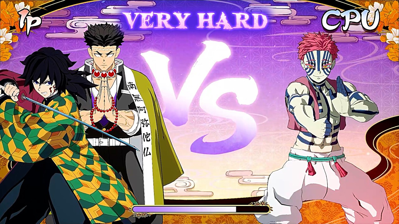 Giyu Tomioka (Infinity Castle) and Gyomei Himejima Vs Akaza (Infinity Castle) - Demon Slayer