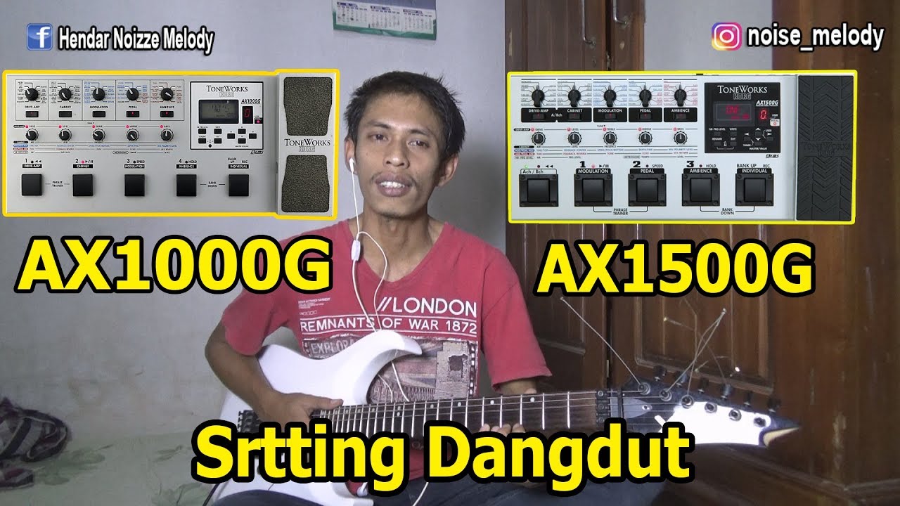 Setting Efek Gitar KORG AX 1500G/AX1000G  DANGDUT