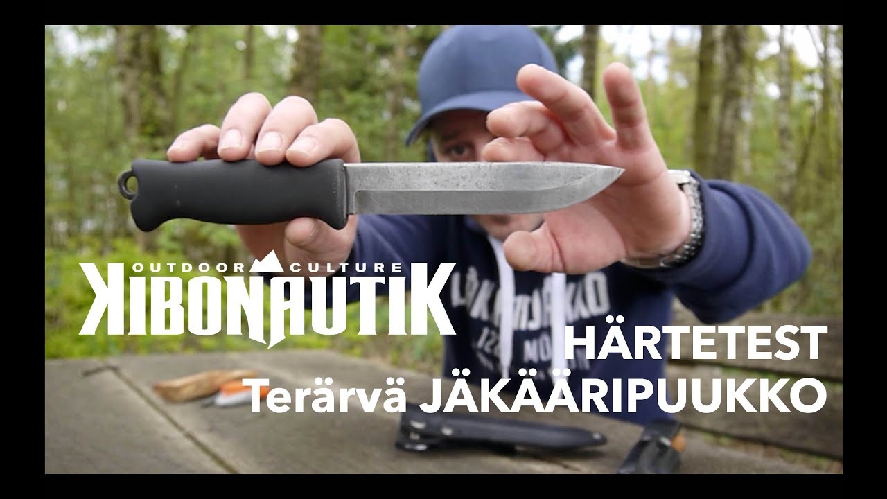 Im Härtetest: Terävä Jääkäripuukko, carbon steel, 140 mm