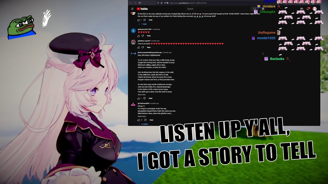 Nyan Reading/Rapping Youtube Comments