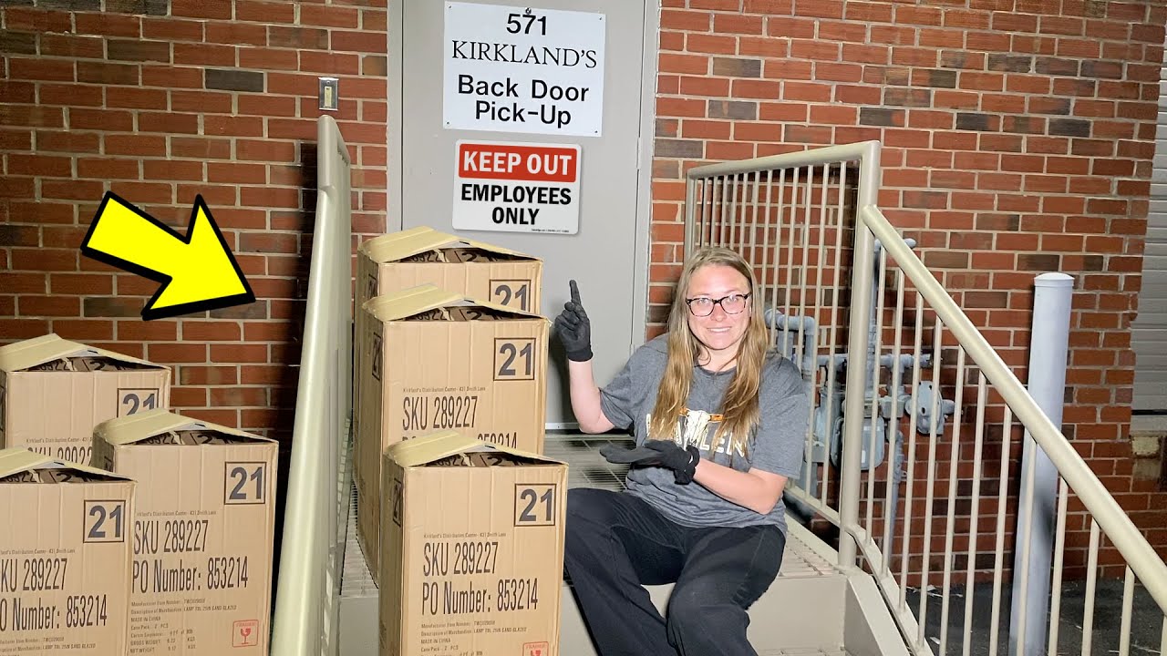 KIRKLAND'S EMPLOYEE'S LEFT US A BIG BACK DOOR SURPRISE!