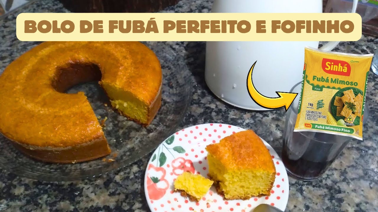 COMO FAZER ESSE BOLO DE FUBÁ MIMOSO FOFINHO E DELICIOSO! Fácil e Rápido de Fazer!!