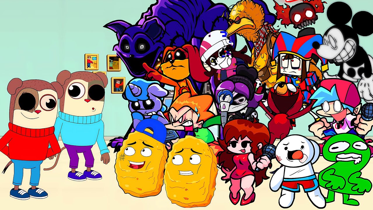 Twiddlefinger x Triflethumb But Everyone Sings It 🎤​ (FNF Different Characters Sings Trifletfinger)