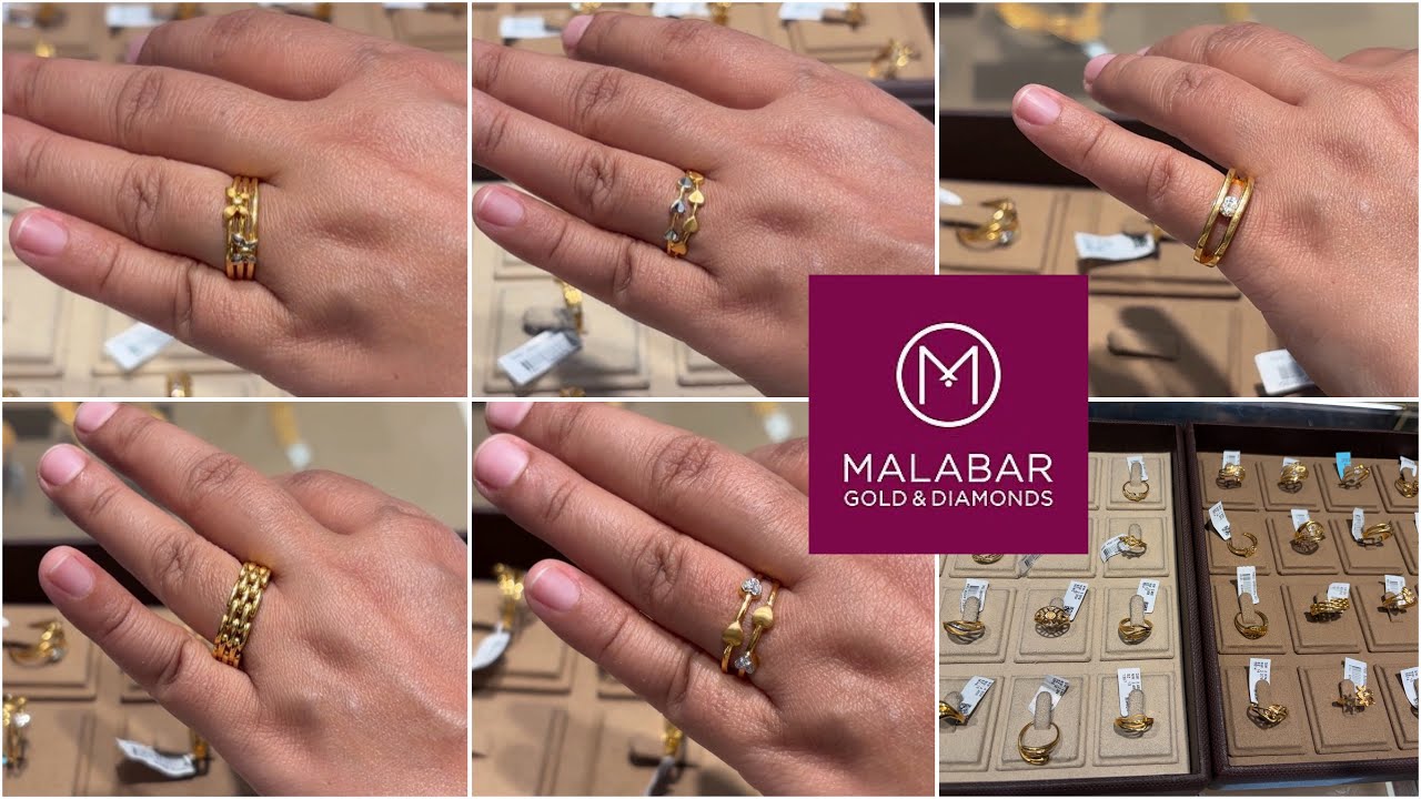 Легкие золотые кольца Malabar Gold для повседневного ношения: цены и вес #malabargold #goldrings