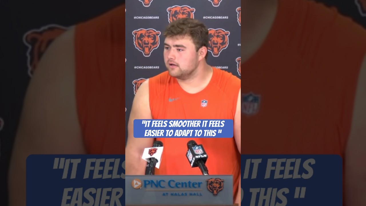 Pat The Designer Asks Bears&rsquo; Ozzy Trapilo About Switch to Left Side #chicagobears #Bears #NFL