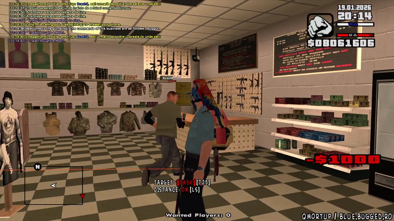 m0rTu - dovada 70 blue bugged #gta [SA:MP]
