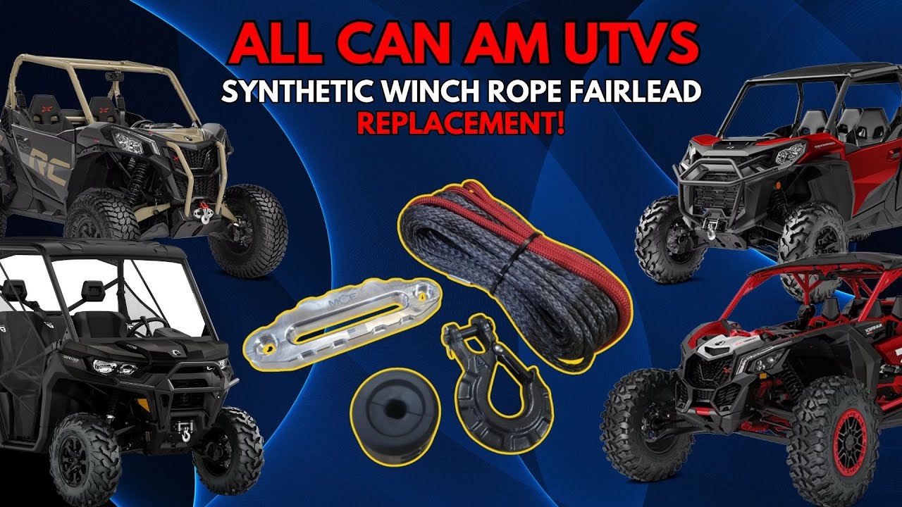 Can-Am UTV MCE Synthetic Winch Rope/Fairlead Replacement