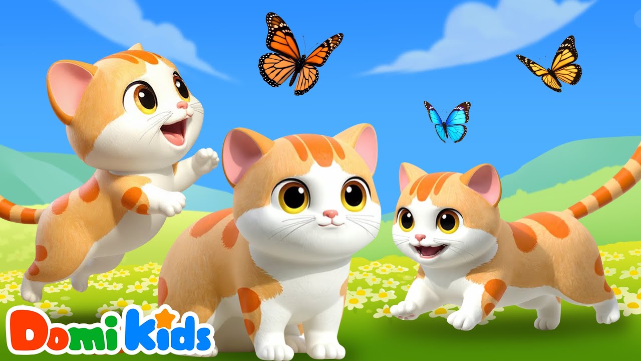 My Naughty Furry Cat🐾😼Animals for Kids | Animal Songs, Nursery Rhymes | Domi Kids Animal Party