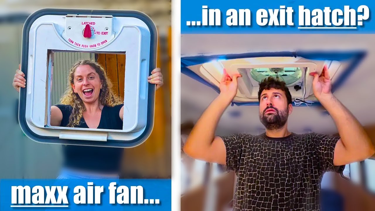 How to install a maxx air fan in an emergency exit hatch | BUS CONVERSION MAXX AIR FAN