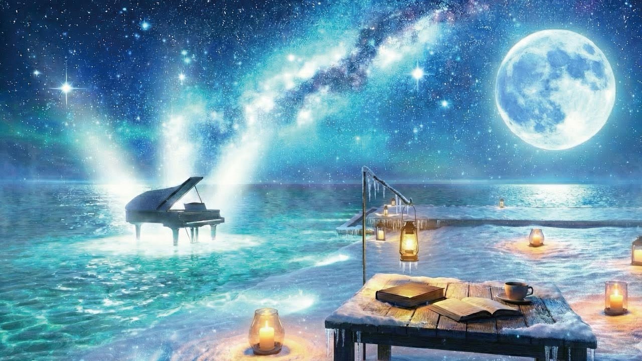 Piece Reading the image of the deep, dark night.【1 Hour Piano Music for Sleeping, Relaxing ☕ 🌙】