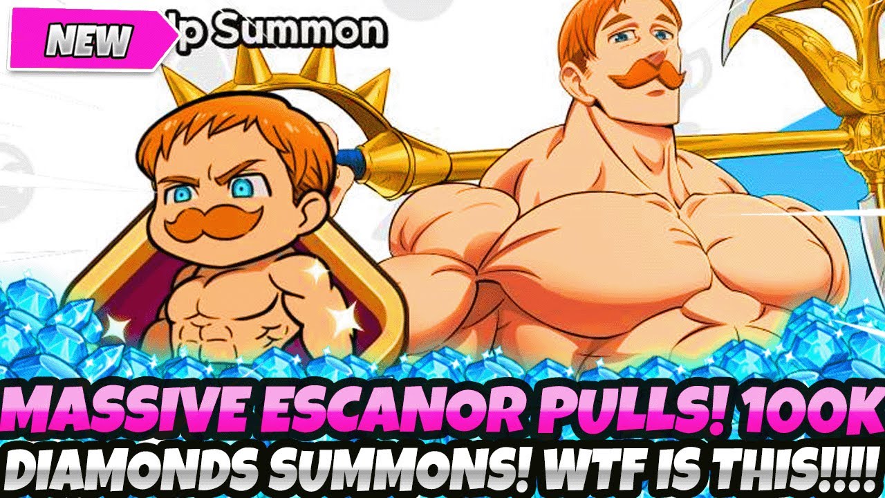 *LET'S GOOOOOO!* 100,000+ DIAMONDS! ESCANOR SUMMONS! HUGE BANNER SUMMONS + WTF IS THIS (7DS Idle
