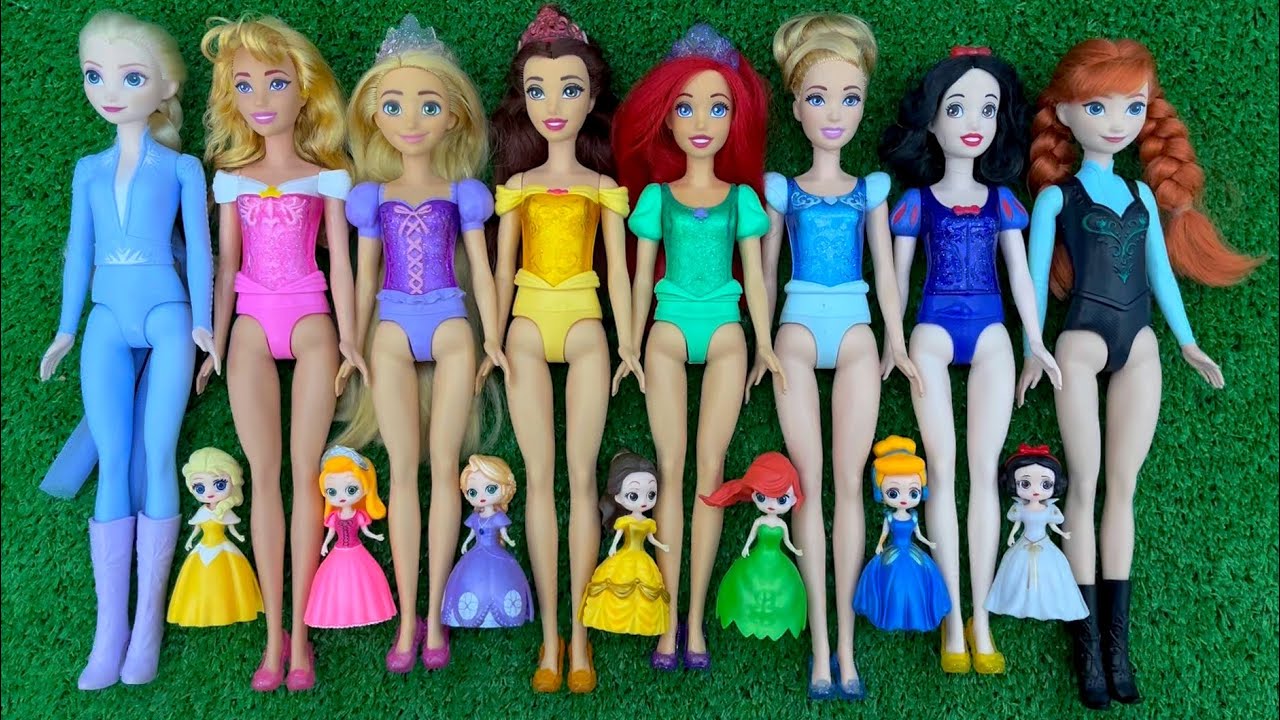 Cute Miniatures Disney Princess Frozen ELSA & Tinkerbell! #elsa #Nezha #shorts #satisfying #unboxing