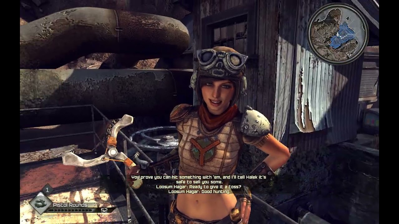 RAGE - Side missions - Hagar settlement - Wingstick Mastery