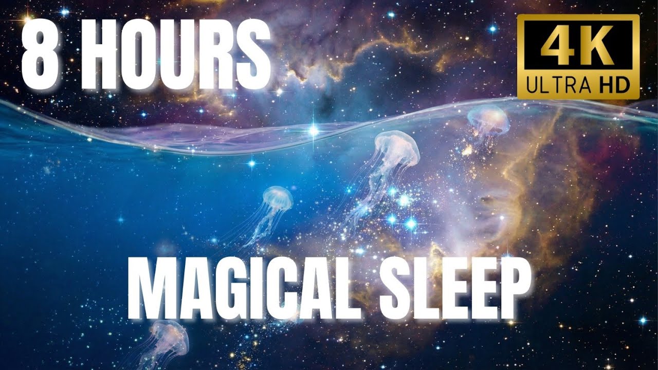 Sea of Stars 🌟 8 Hours Ocean x Space Sleep Music ♫ Magical Dreamscape 4K