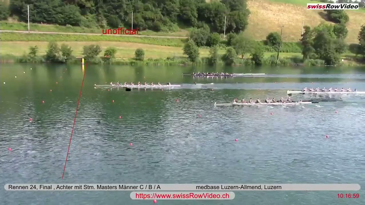 317, 8+MaM, Rotsee Luzern 06  Juli 2025, Achter mit Stm  Masters M&auml;nner Rennen 24, Final