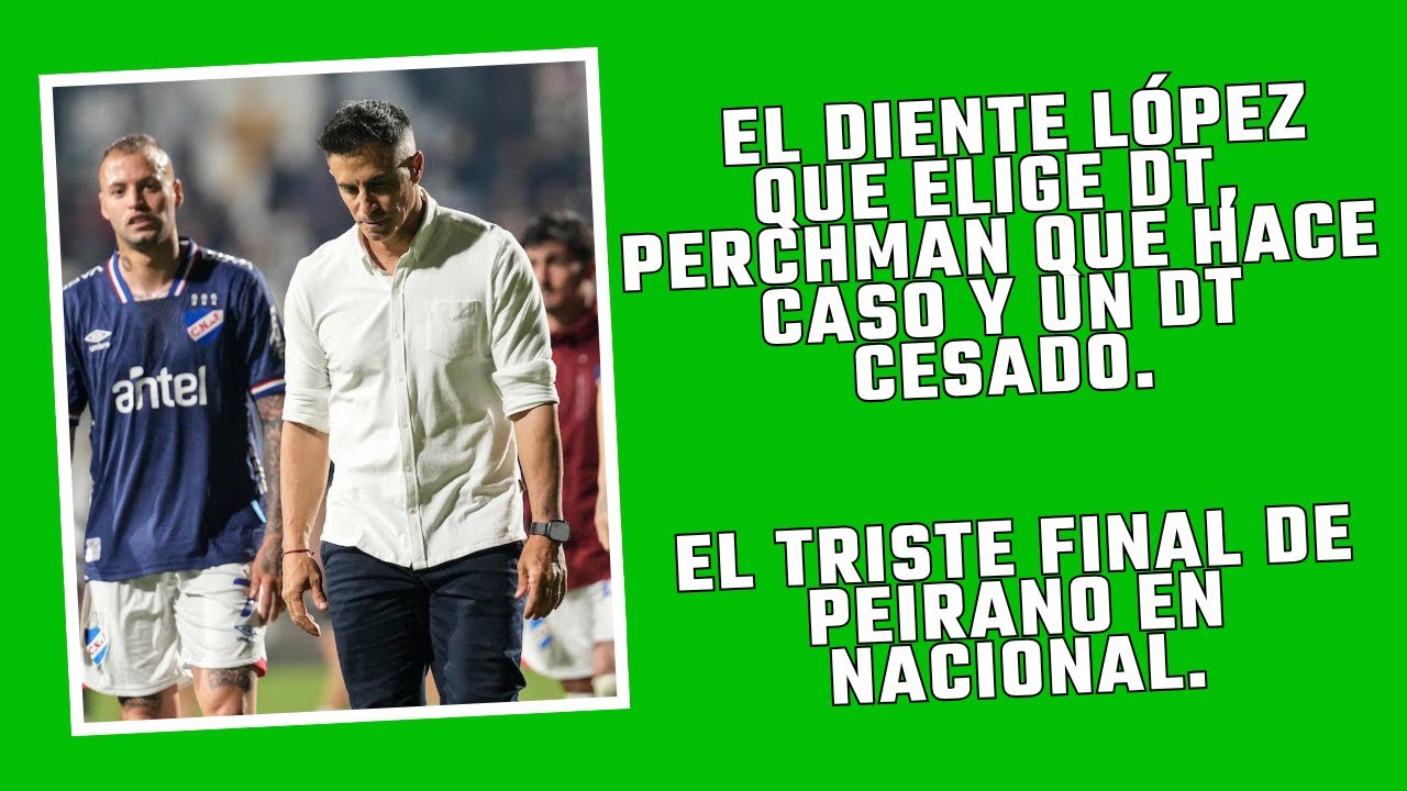 Cesaron a PEIRANO, llega JADSON VIERA como mágica solución sin trabajo ni entrenamientos.