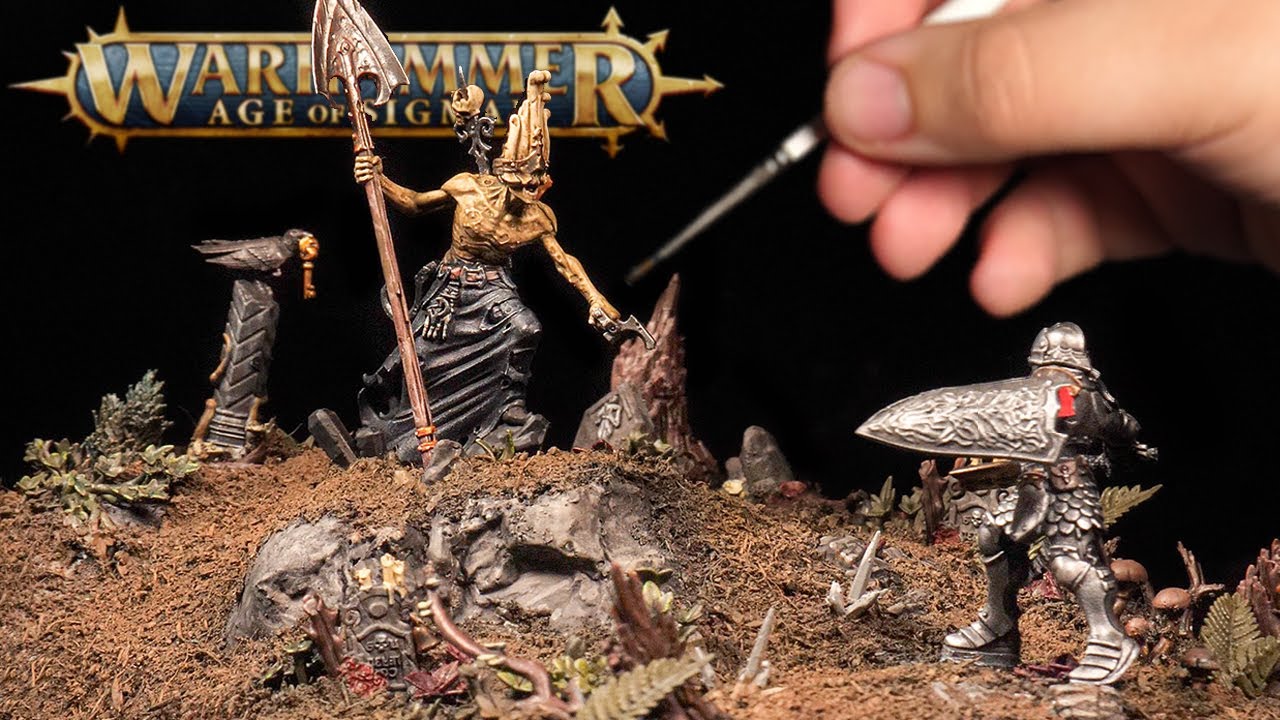 My Most DIFFICULT Diorama Yet!  A Warhammer fantasy diorama!
