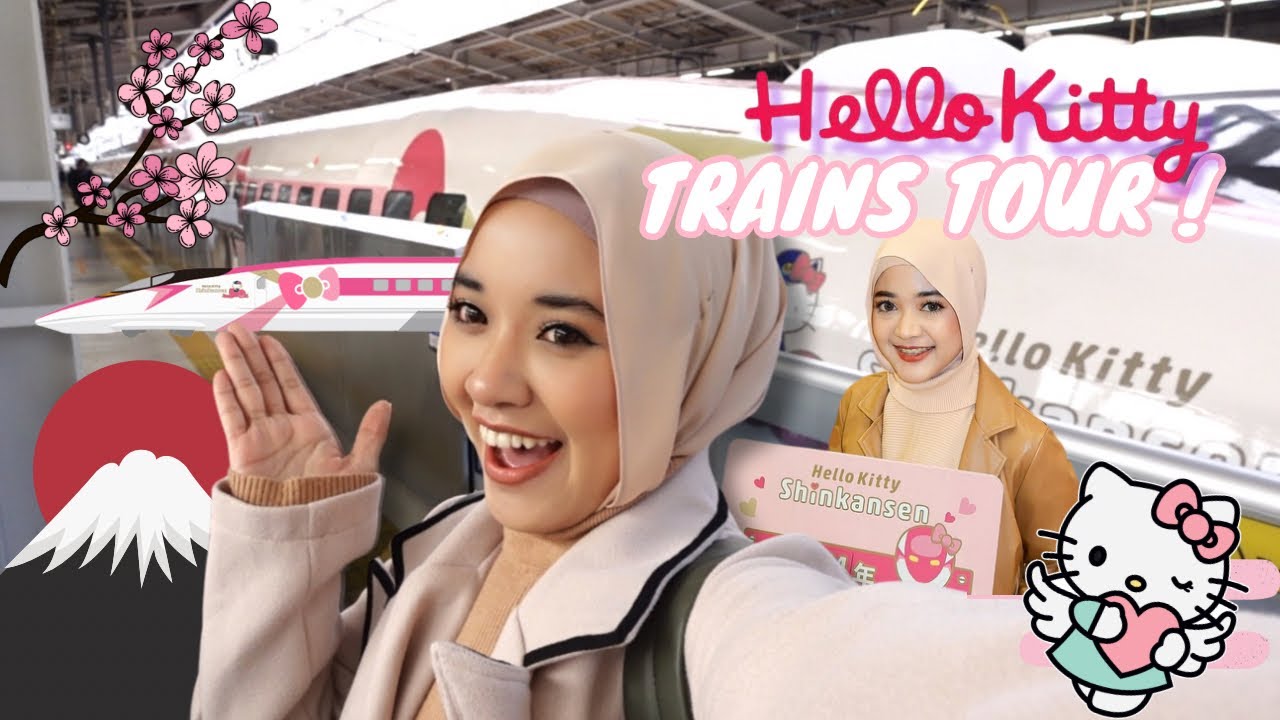 HELLO KITTY TRAINS TOUR !! COMEL GILAA 😍 | Osaka Trip Day 1 🇯🇵