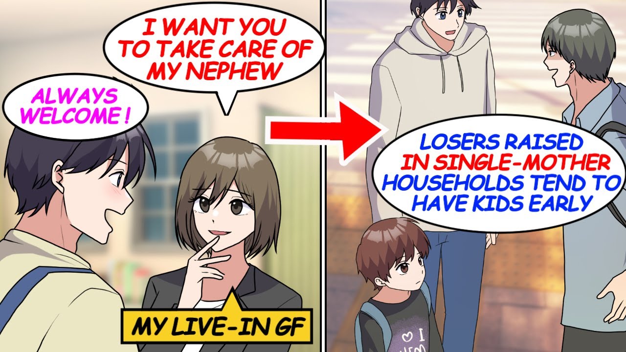 My male classmate mistook my girlfriend's nephew for my child, and he looked down on me... [Manga]