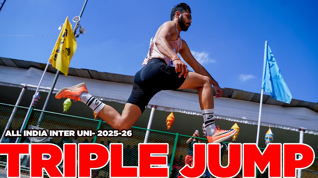 Mohan Raj of Uni. of Madras Wins Triple Jump 16.09 || All India Inter Uni.2025-26