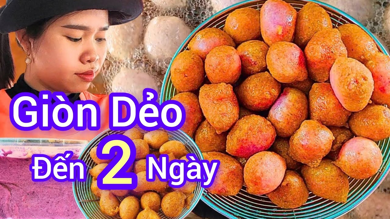 Hướng dẫn cách làm BÁNH KHOAI MỠ CHIÊN GIÒN DẺO THƠM để được 2 ngày rất đơn giản