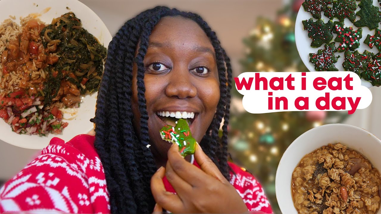 What I Eat In A Day: HOLIDAY EDITION 🎅🏿🎄(Kenyan food, decorating Christmas cookies) | #SmackYoLip
