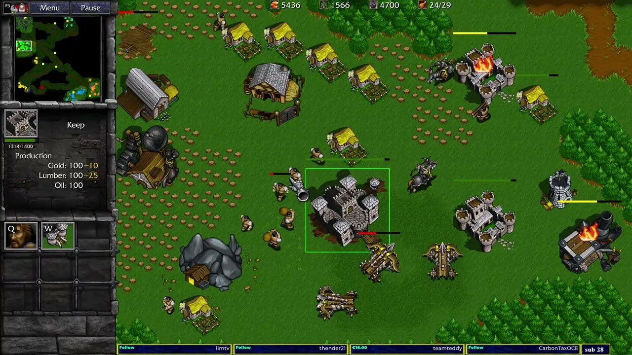 Warcraft 2 Remastered Garden of War 4v4