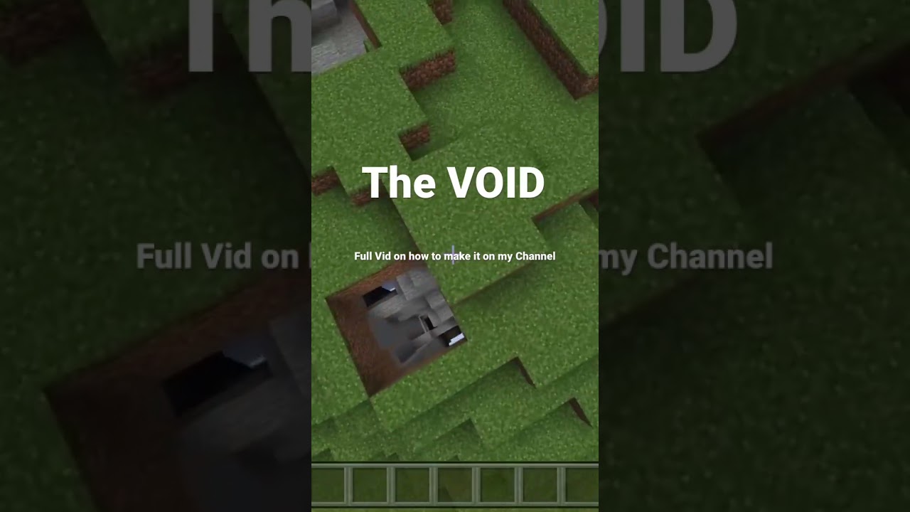THE VOID!! #trending #gaming #music #minecraft #inevermine