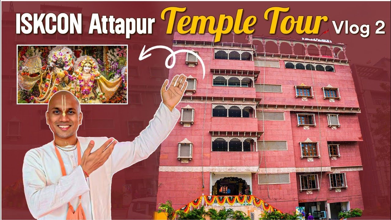 ISKCON Attapur Temple Tour on the occasion of Krishna Janmashtami | Vlog 2 | @ISKCONATTAPUR